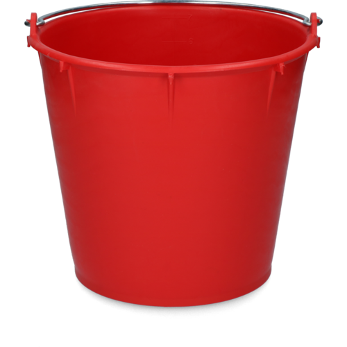 Emmer 7 l met beugel rood