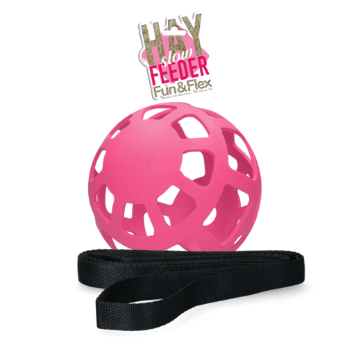 Hay Slowfeeder fun and flex 22 cm Roze Bal