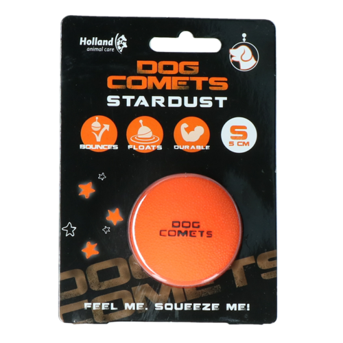 Dog Comets Ball Stardust Oranje S