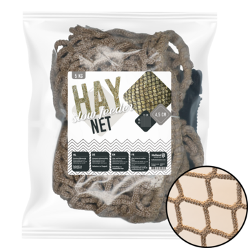 Hay net Slowfeeder 5 kg (5 mm thick, mesh size  45 mm)