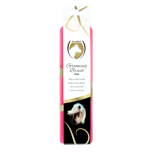 Excellent Horse Grooming Brush Medium pink