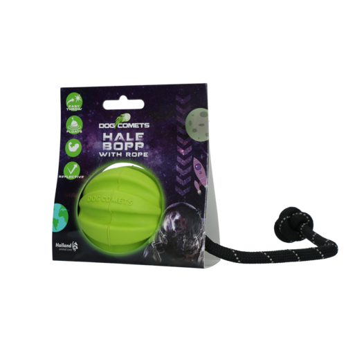 Dog Comets Ball Meteorite Groen met touw