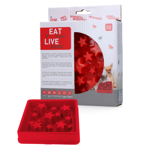 Eat Slow Live Longer Star Red XS