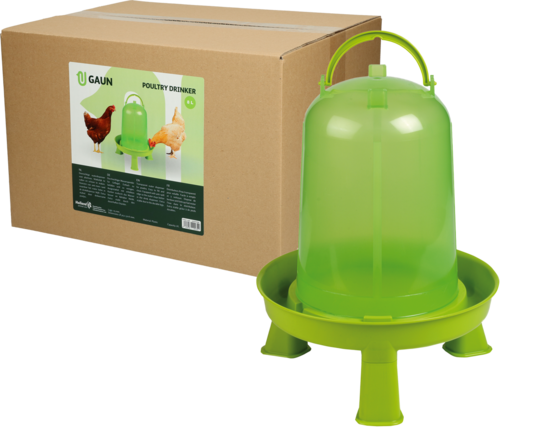 Pluimvee drinktoren 8 l green lemon op pootjes