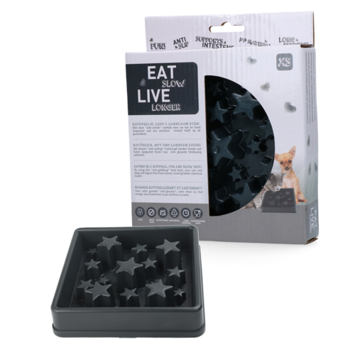 Eat Slow Live Longer Star Grey XS
