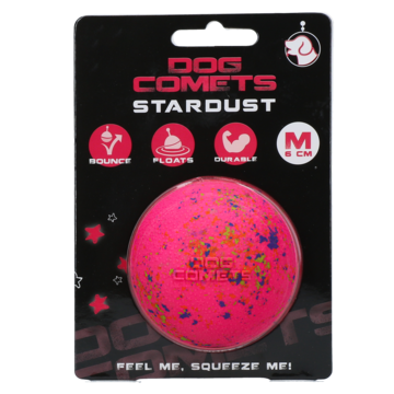 Dog Comets Ball Stardust Roze M