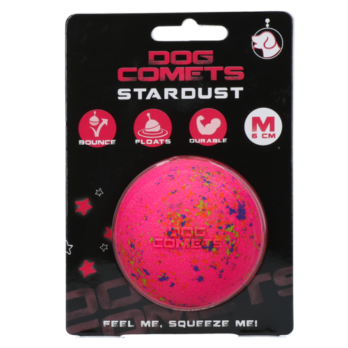 Dog Comets Ball Stardust Roze M
