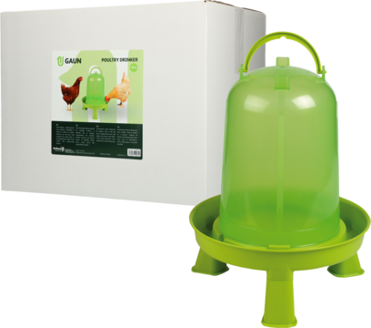 Pluimvee drinktoren 10 l green lemon op pootjes