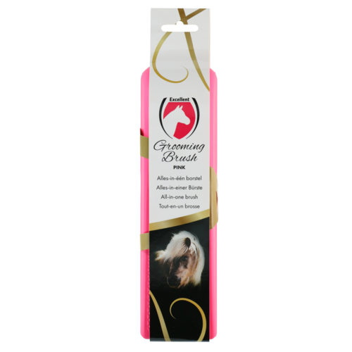 Excellent Horse Grooming Brush Large roze