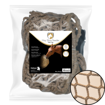 Hay net Slowfeeder 5 kg (5 mm thick, mesh size  45 mm)