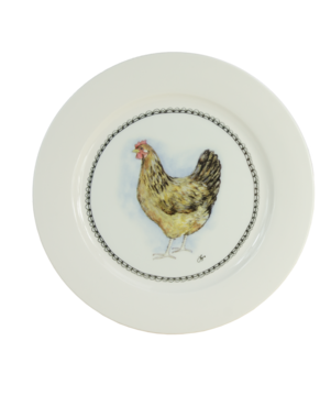 Boerenwinkel Ontbijtbord 21cm Hen