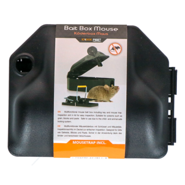 Knock Pest Voerdoos Muis incl. muizenklem + sleutel