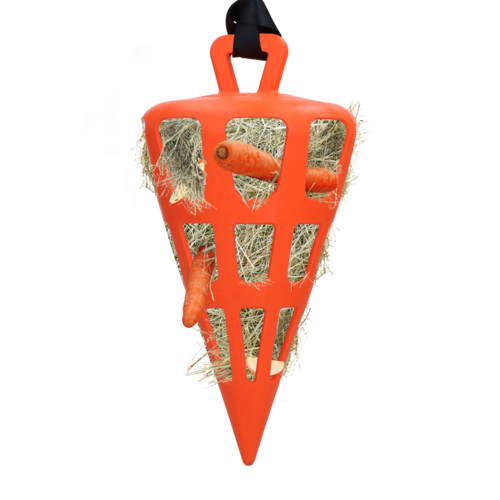 Hay Slowfeeder Fun and Flex 22 cm Oranje Wortel