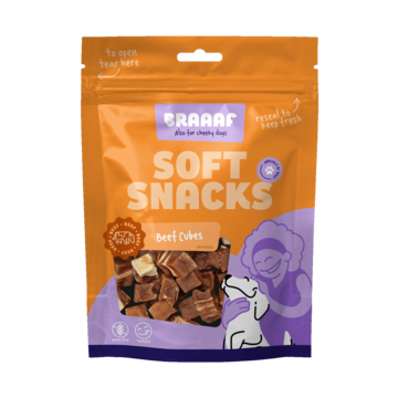 Braaaf Beef Steak Cubes with fish 1x1 cm