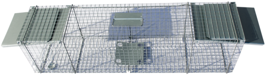 Doorloopval rat, marter, bunzing, kat en vos 122x29x32cm