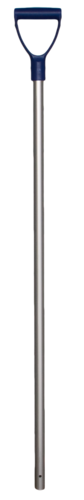 Schop steel alum. + handvat navy 28x105cm