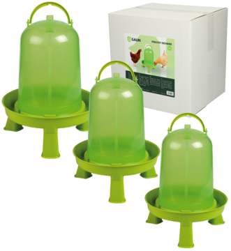 Pluimvee drinktoren 3 l green lemon op pootjes