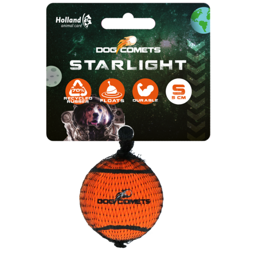 Dog comets Starlight Tennisbal S Oranje 1st