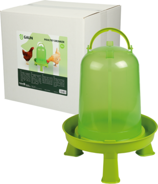 Pluimvee drinktoren 5 l green lemon op pootjes