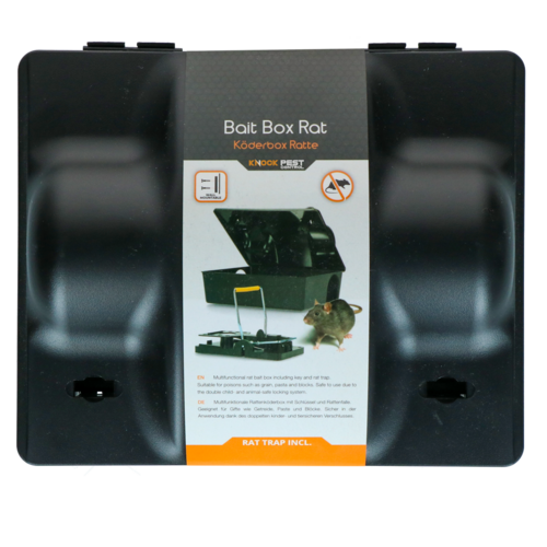 Knock Pest Baitbox Rat/Mouse Dual bait with rat trap