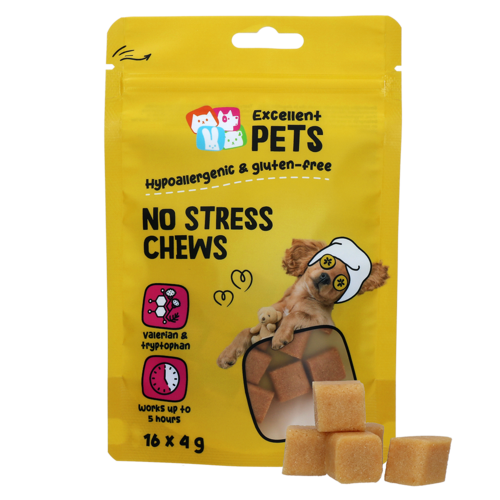 Excellent Pets No Stress Chews 64 gram (16 Treats)
