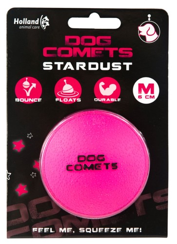 Dog Comets Ball Stardust Roze M