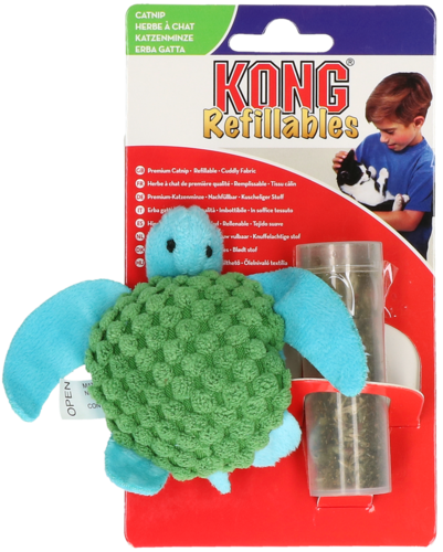 KONG Cat Refillable Catnip Turtle