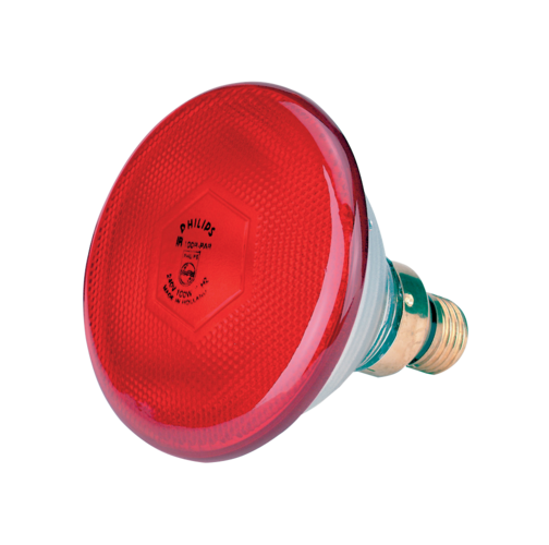 Lamp 100 W rood Philips spaar