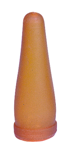 Lamspeen geel/bruin voor op bierfles