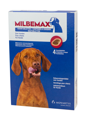 Milbemax Kauwtabletten Hond Groot Chewy 4 tabl. 5-75kg