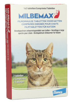 Milbemax Tabletten Kat Groot 2 tabl. >2kg