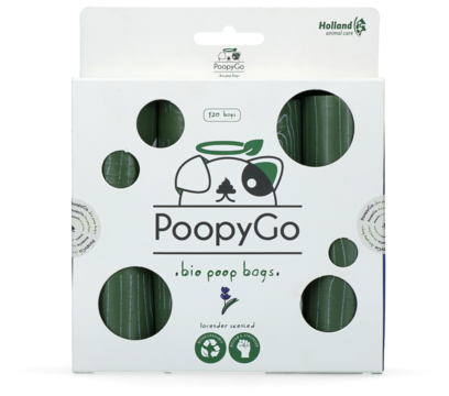 PoopyGo Eco friendly 120 st. (8x15 zakjes) Lavendelgeur