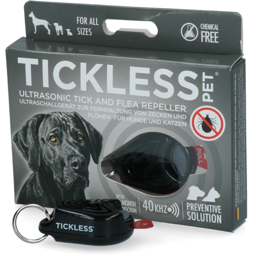 Tickless Pet Zwart minimaal 6 maanden bescherming